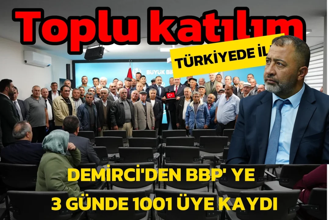 Gülağaç Demirci'den BBP'ye Tarihi Katılım, 1001 Kişi Büyük Birlik Partisi'ne Geçti