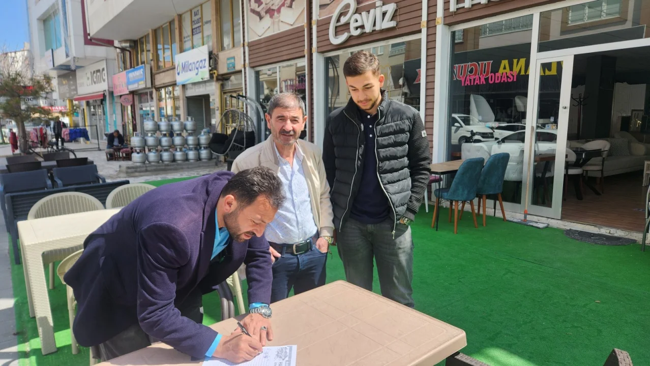 AKSARAYDA ANLAMLI İMZA KAMPANYASI