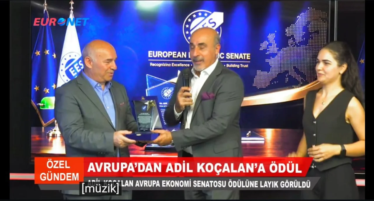 Uluslararası Basın Konfederasyonu - UBK Genel Başkan Yardımcısı Adil Koçalan’a Avrupa Ekonomi Senatosu’ndan Uluslararası Başarı Ödülü